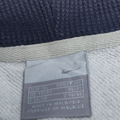 Nike Men's Grey Sleeveless Full Zip Hoodie Vest XL Athletic Style