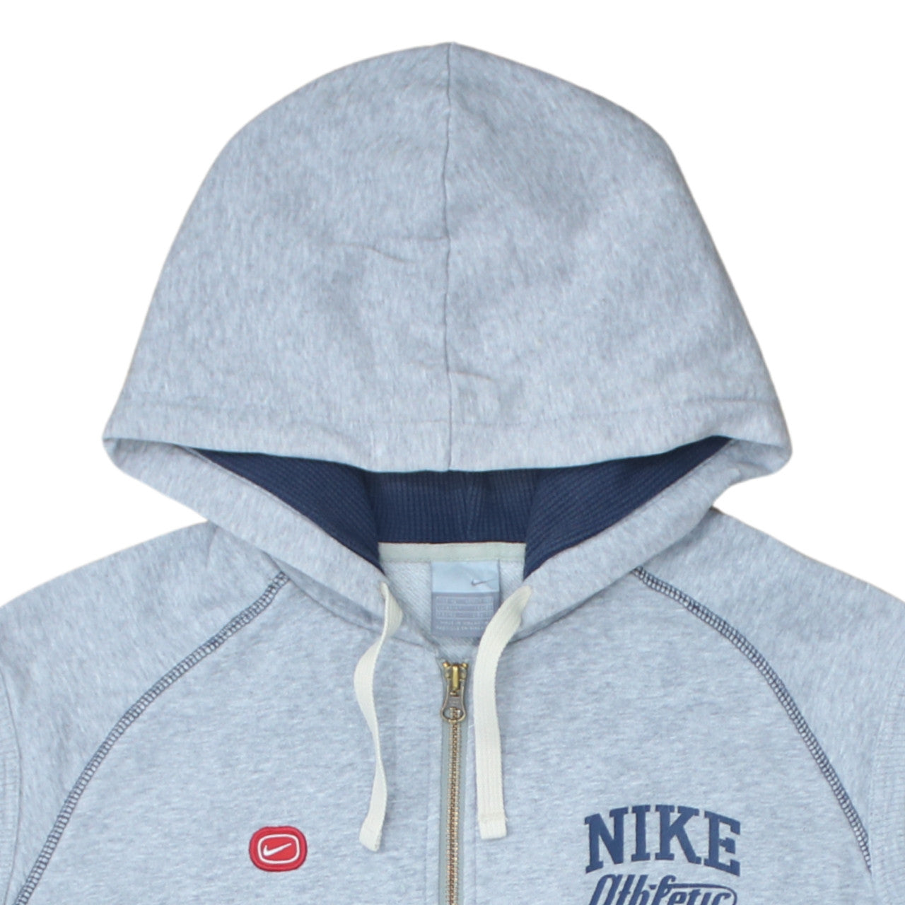 Nike Men's Grey Sleeveless Full Zip Hoodie Vest XL Athletic Style
