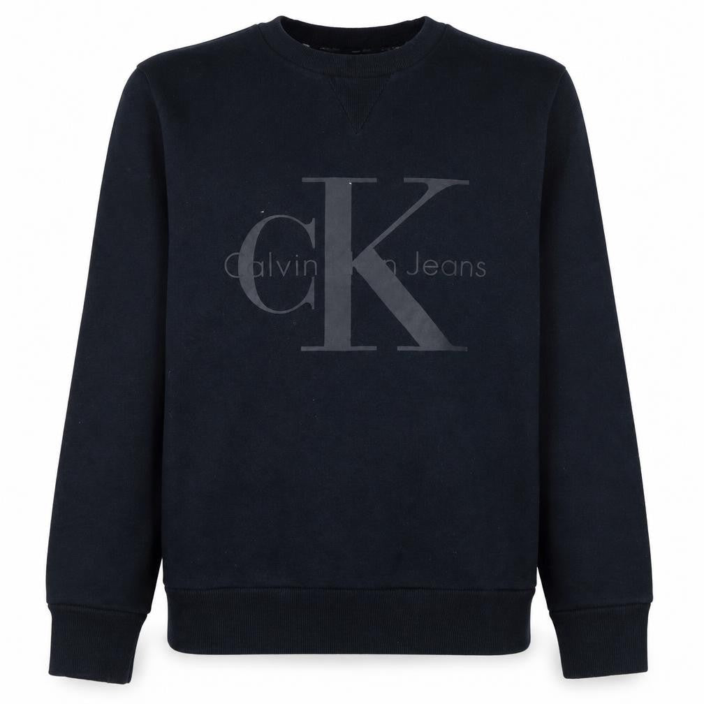 Calvin Klein Jeans Men's Black Small Crew Neck Pullover Sweatshirt