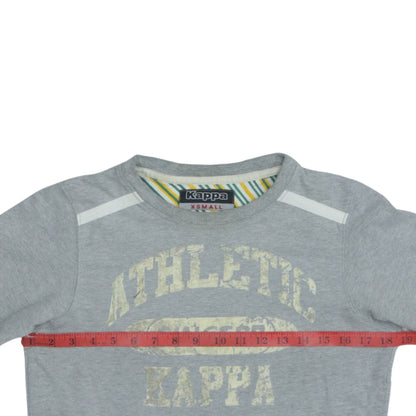 Kappa Men's Grey Athletic Logo Sweatshirt XS Pullover