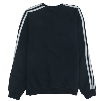 Adidas Womens Black Small Crew Neck Pullover Sweatshirt