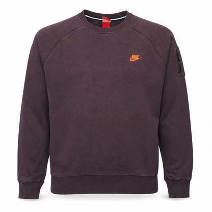 Nike Men's Brown XL Pullover Sweatshirt Crew Neck Cotton