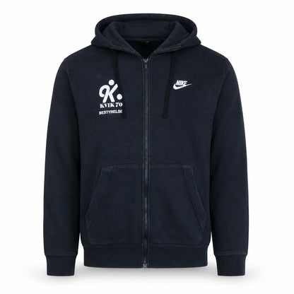 Nike Men's Black Full Zip Hoodie Size L Sports Fleece Sweatshirt