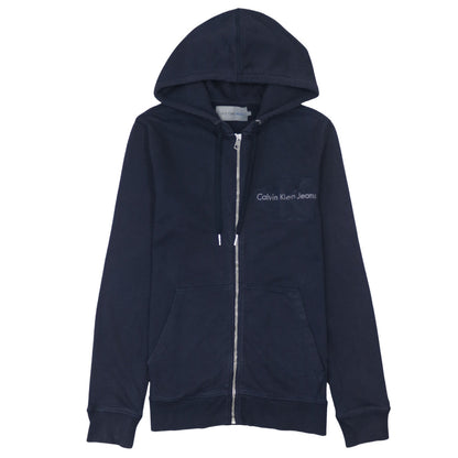 Calvin Klein Jeans Men's Blue Full Zip Hoodie Size S