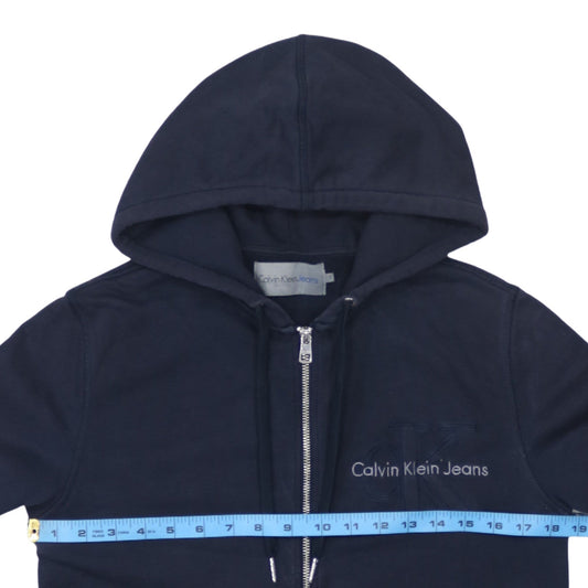 Calvin Klein Jeans Men's Blue Full Zip Hoodie Size S
