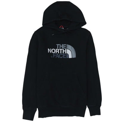 The North Face Men's Black Pullover Hoodie Small Logo Graphic Hooded Top