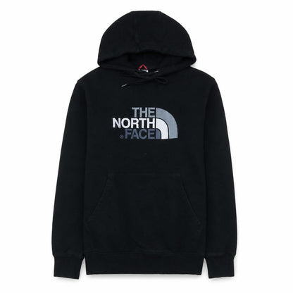 The North Face Men's Black Pullover Hoodie Small Logo Graphic Hooded Top