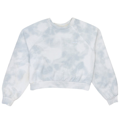 Levi’s Womens Blue Tie Dye Pullover Sweatshirt Size S Crew Neck