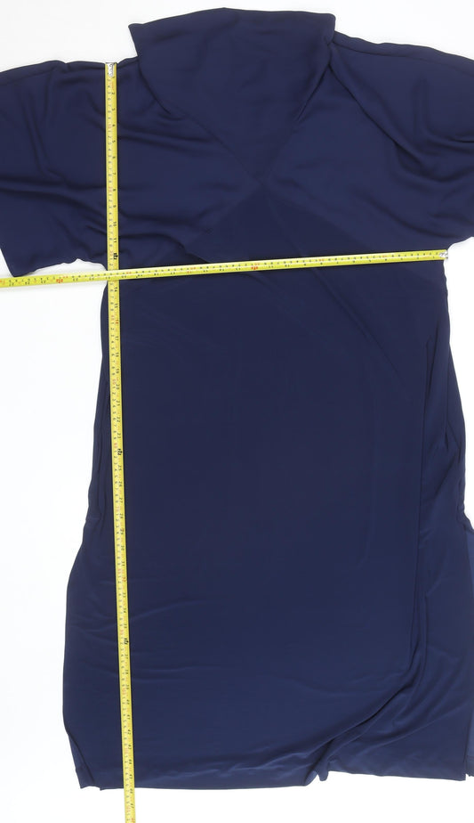 Next Women Blue Size 22 Sheath Knee Length Dress