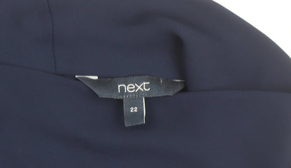 Next Women Blue Size 22 Sheath Knee Length Dress