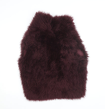 Next Women’s Brown Faux Fur Waistcoat Size M Lined Sleeveless Open Gilet