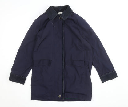 St. Bernard Women's Blue Size 10 Lined Mid-Length Coat