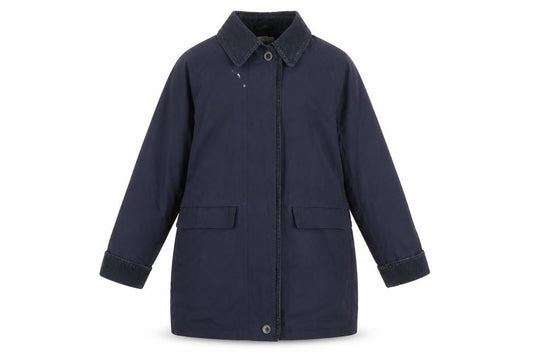 St. Bernard Women's Blue Size 10 Lined Mid-Length Coat
