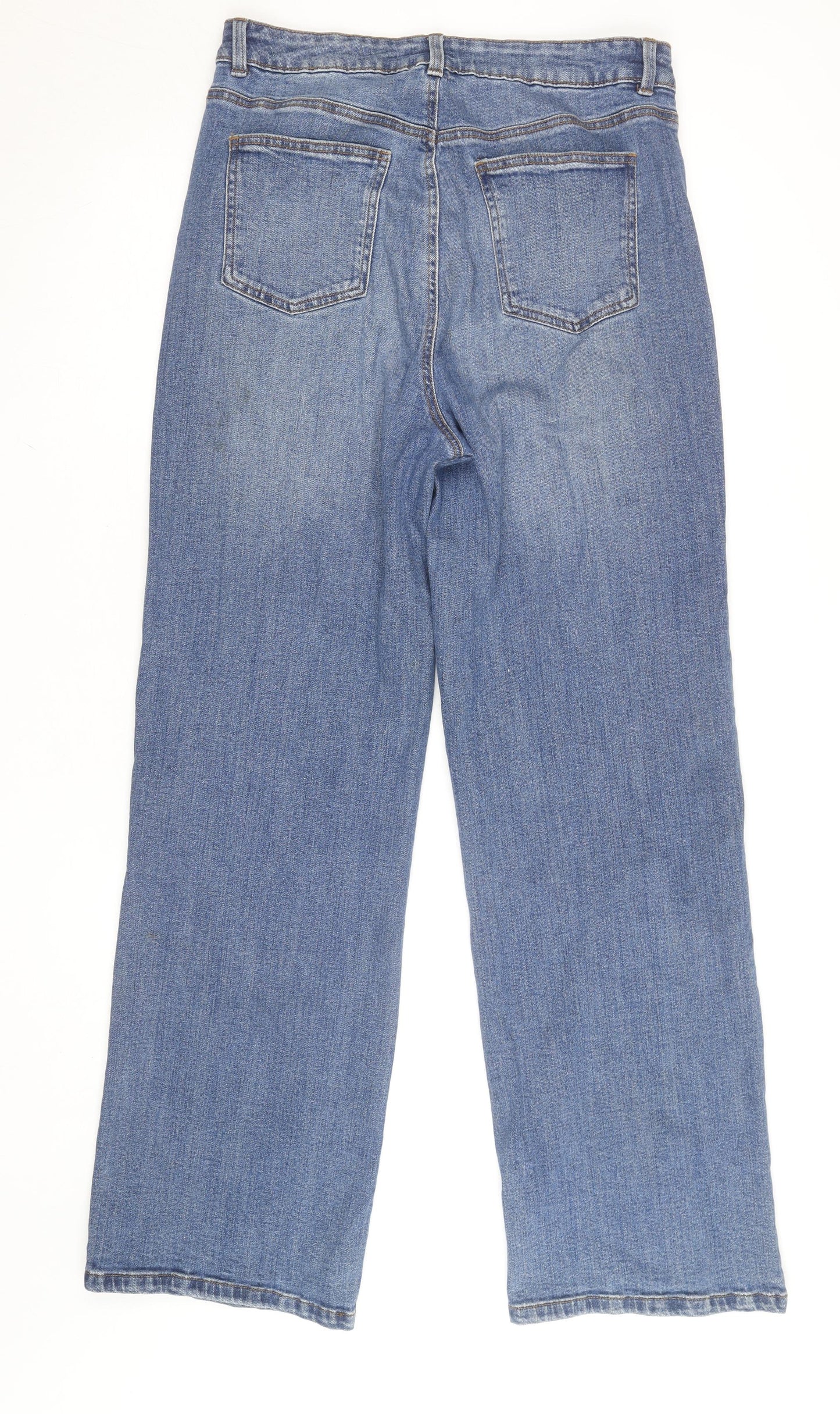 Dunnes Stores Women Blue Size 12 Wide-Leg Denim Jeans