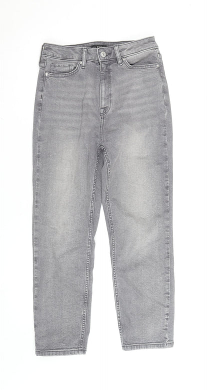 F&F Women’s Grey Straight Leg Mid Rise Jeans Size S