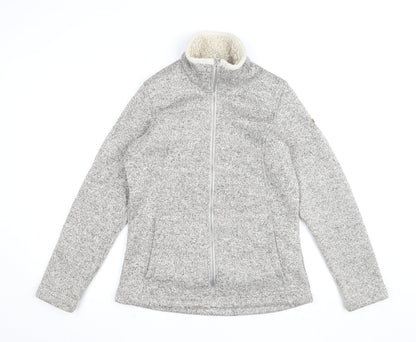 Regatta Womens Grey Fleece Full Zip Jumper Size 12