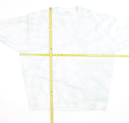 Abercrombie & Fitch Men's White 2XL Relaxed Fleece Pullover Jumper