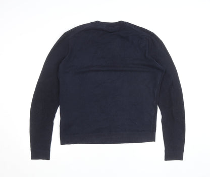 Ted Baker Men's Blue Cotton Crew Neck Pullover Jumper M