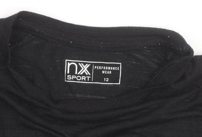 Next Women’s Black Short Sleeve Sports T-Shirt Size 12