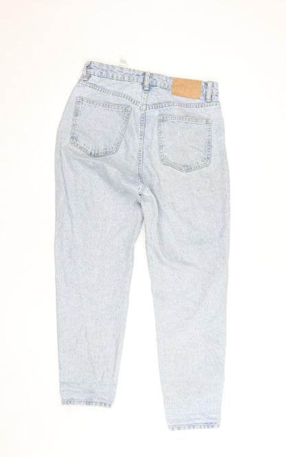 Zara Women Blue High Waist Mom Jeans Size 10 Regular