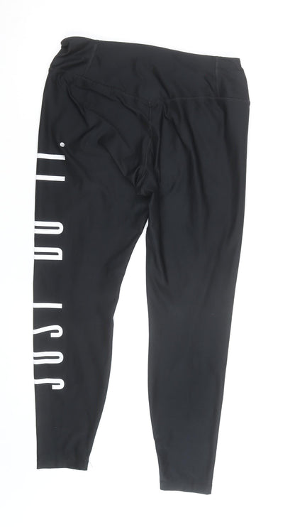 Nike Women's Black Dri-Fit Just Do It Leggings Size L