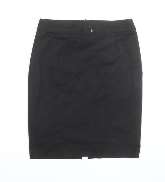 Warehouse Women’s Black Size 10 Knee Length Pencil Skirt