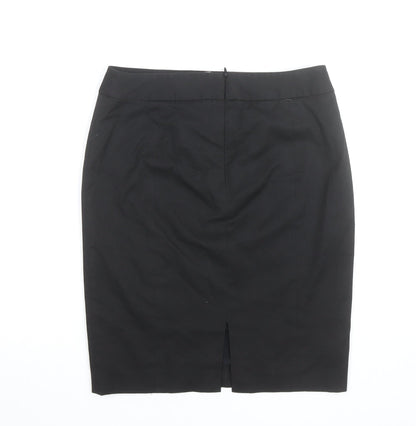 Warehouse Women’s Black Size 10 Knee Length Pencil Skirt