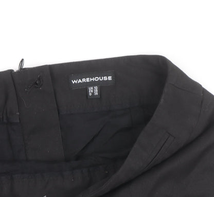 Warehouse Women’s Black Size 10 Knee Length Pencil Skirt