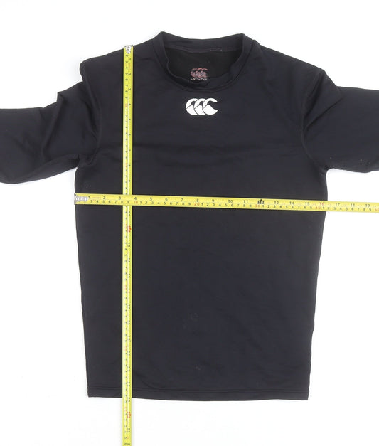 Canterbury Men's Black Long Sleeve Athletic Rugby Top S