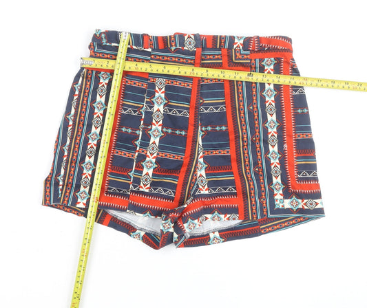 River Island Women’s Multicoloured Size 14 Paperbag Shorts