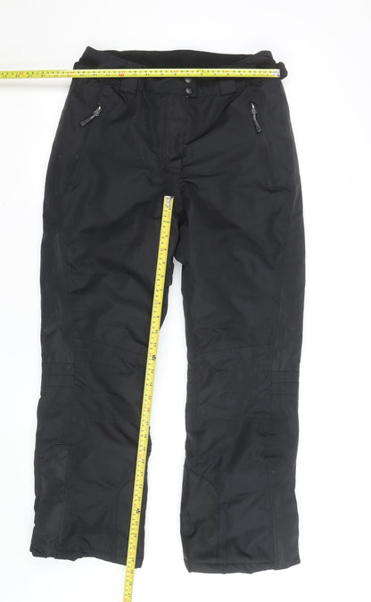 Crivit Pro Men's Black L Snow Pants Waterproof Insulated Winter Trousers