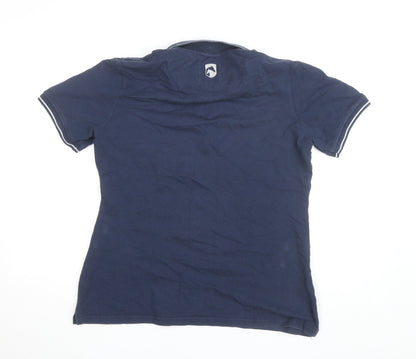 Requisite Men's Blue Cotton Equestrian Polo Shirt XL