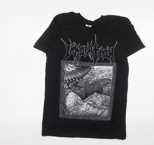 Carton Merchandising Men's Black S Band Graphic T-Shirt