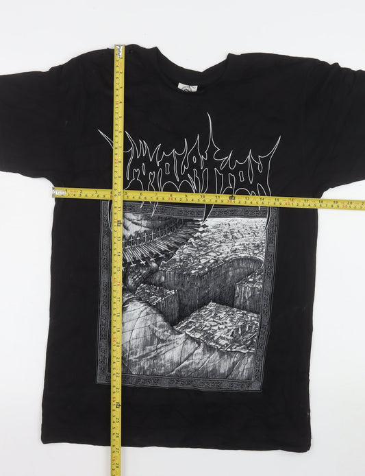 Carton Merchandising Men's Black S Band Graphic T-Shirt