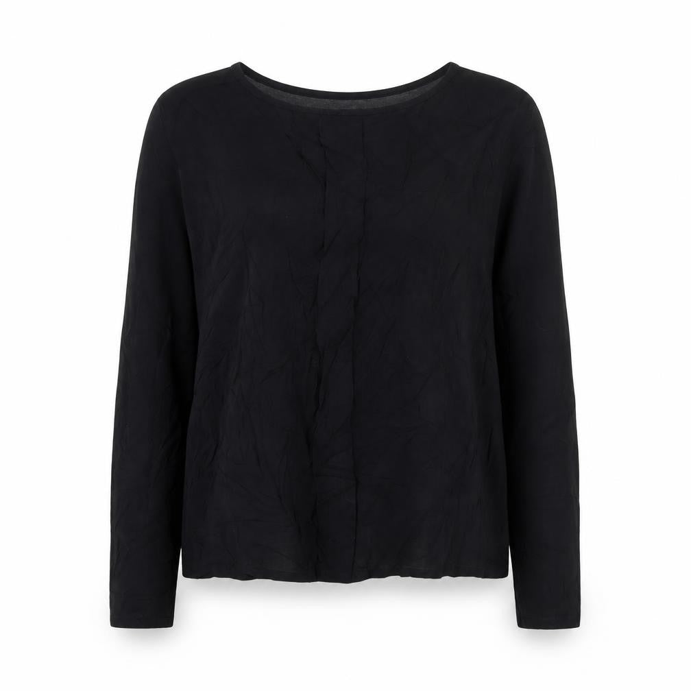 Springfield Womens Black Long Sleeve Viscose Blouse Size 10