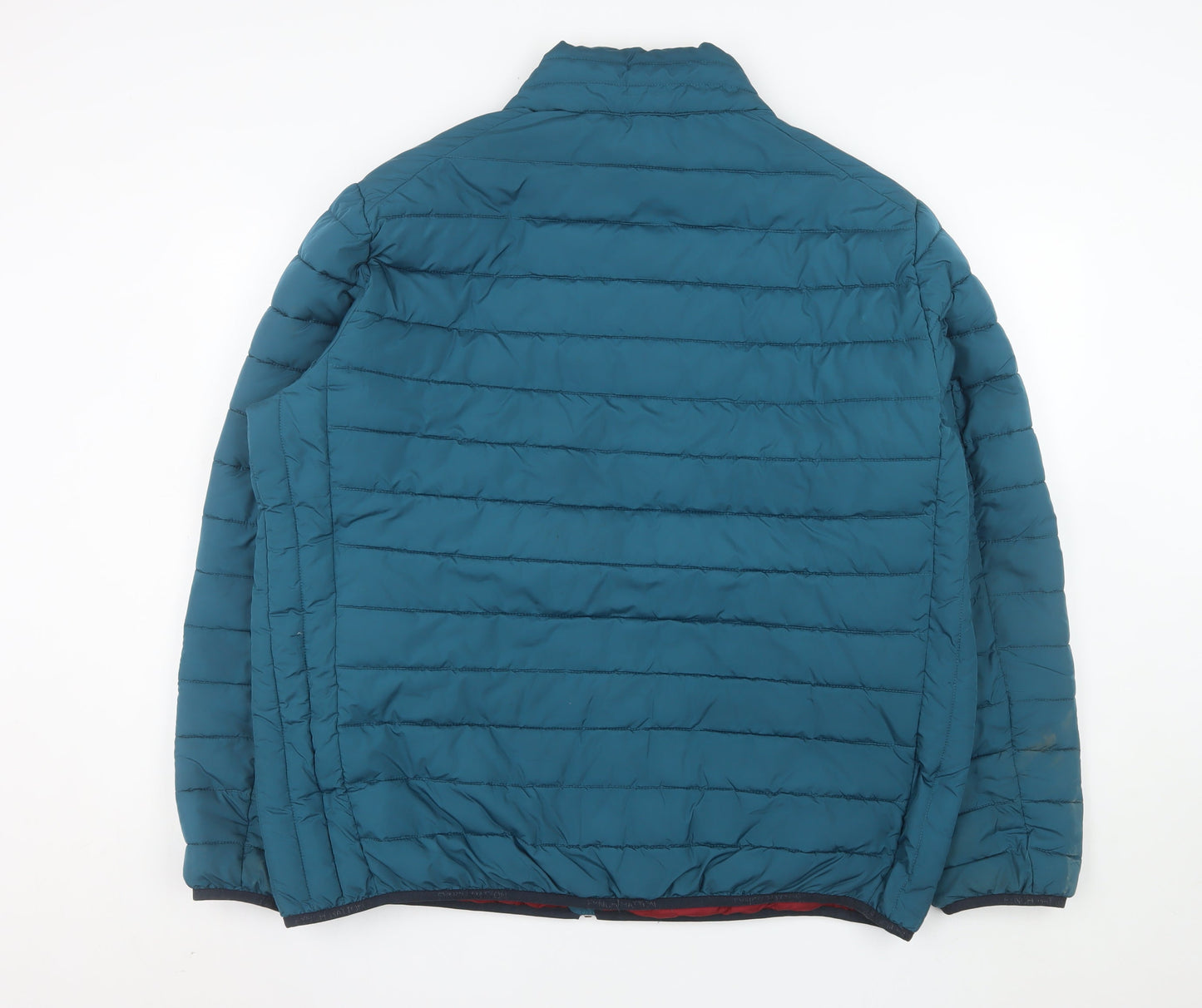Fynch Hatton Men’s Blue 3XL Puffer Jacket with Zip Pockets