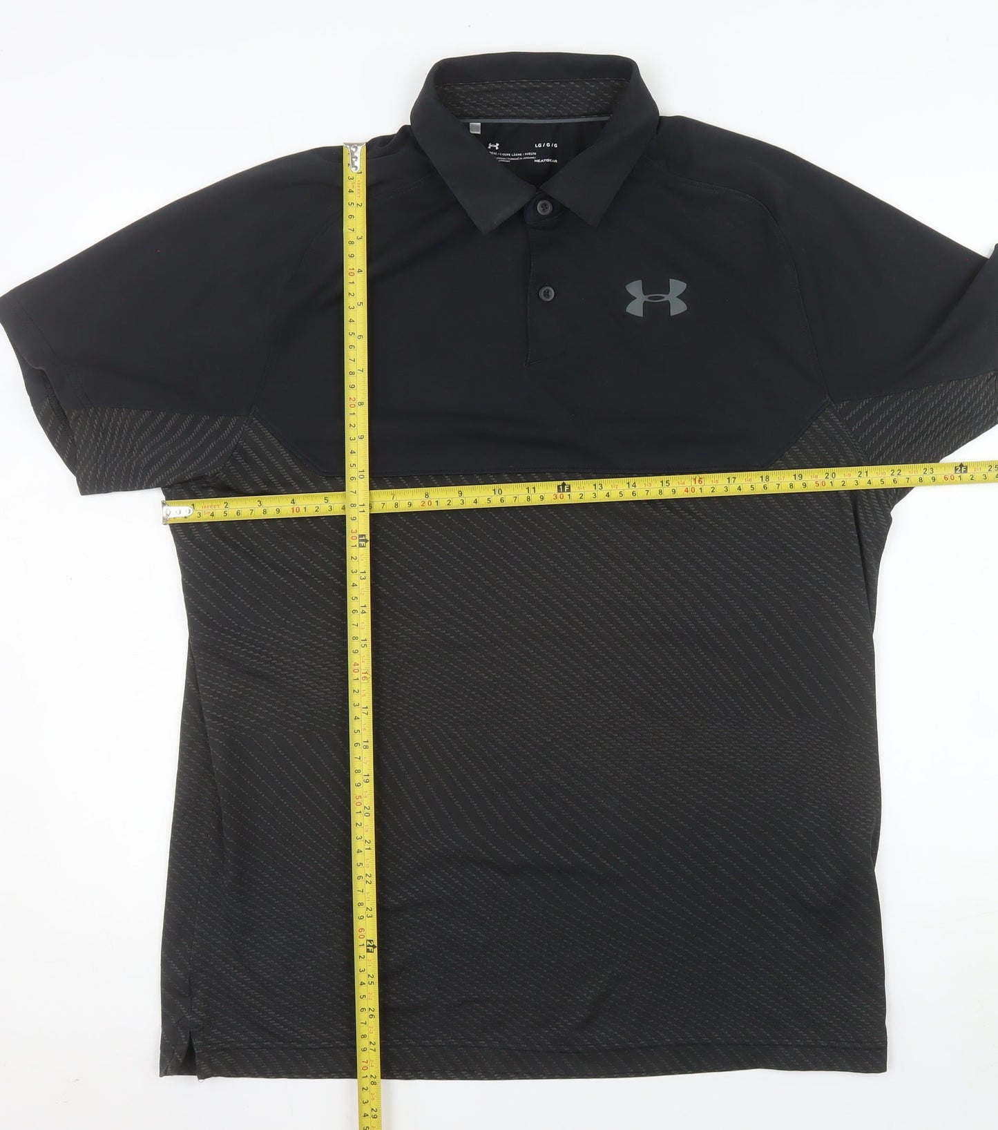 Under Armour Men's Black HeatGear Loose Fit Polo Shirt Size L