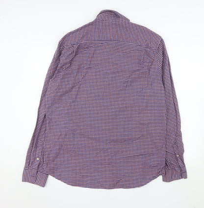 GAP Men’s Multicoloured Check Long Sleeve Button-Down Shirt L