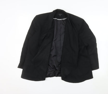 Dunnes Women Black Size 14 Regular Fit Single-Breasted Blazer