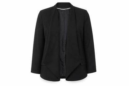 Dunnes Women Black Size 14 Regular Fit Single-Breasted Blazer