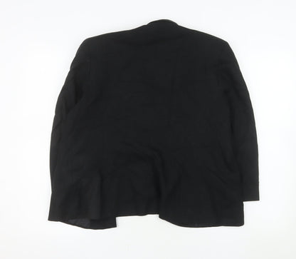 Dunnes Women Black Size 14 Regular Fit Single-Breasted Blazer