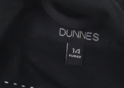 Dunnes Women Black Size 14 Regular Fit Single-Breasted Blazer