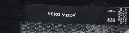Vero Moda Women’s Black & White Houndstooth Cardigan L Knit