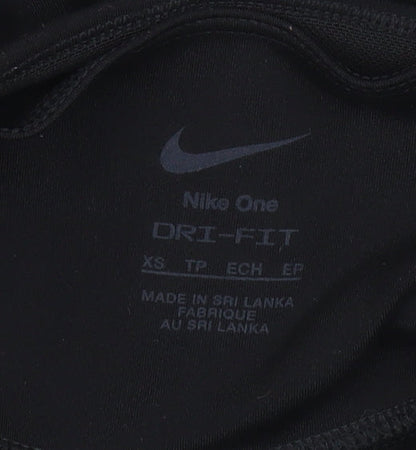 Nike Womens Black XS Dri-FIT Leggings Slim Fit Athleisure Activewear