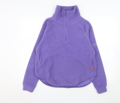 Portwest Women XS Purple Fleece 1/4 Zip Pullover Sweatshirt