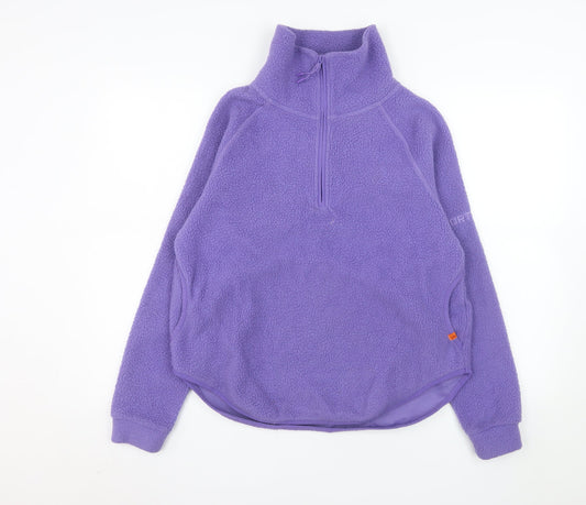 Portwest Women XS Purple Fleece 1/4 Zip Pullover Sweatshirt