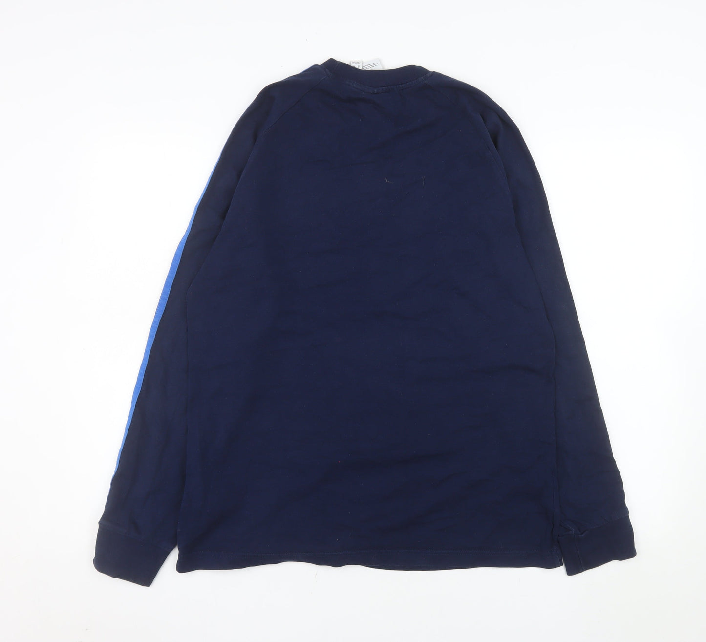 adidas Men's Blue Long Sleeve Crew Neck Casual Top Size M