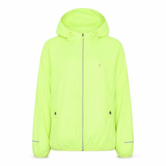 Atmosphere Women’s Yellow Hooded Windbreaker Jacket Size 10