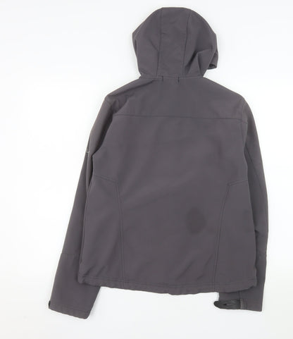 Black by Dublin Men’s Grey Softshell Hooded Jacket Size M
