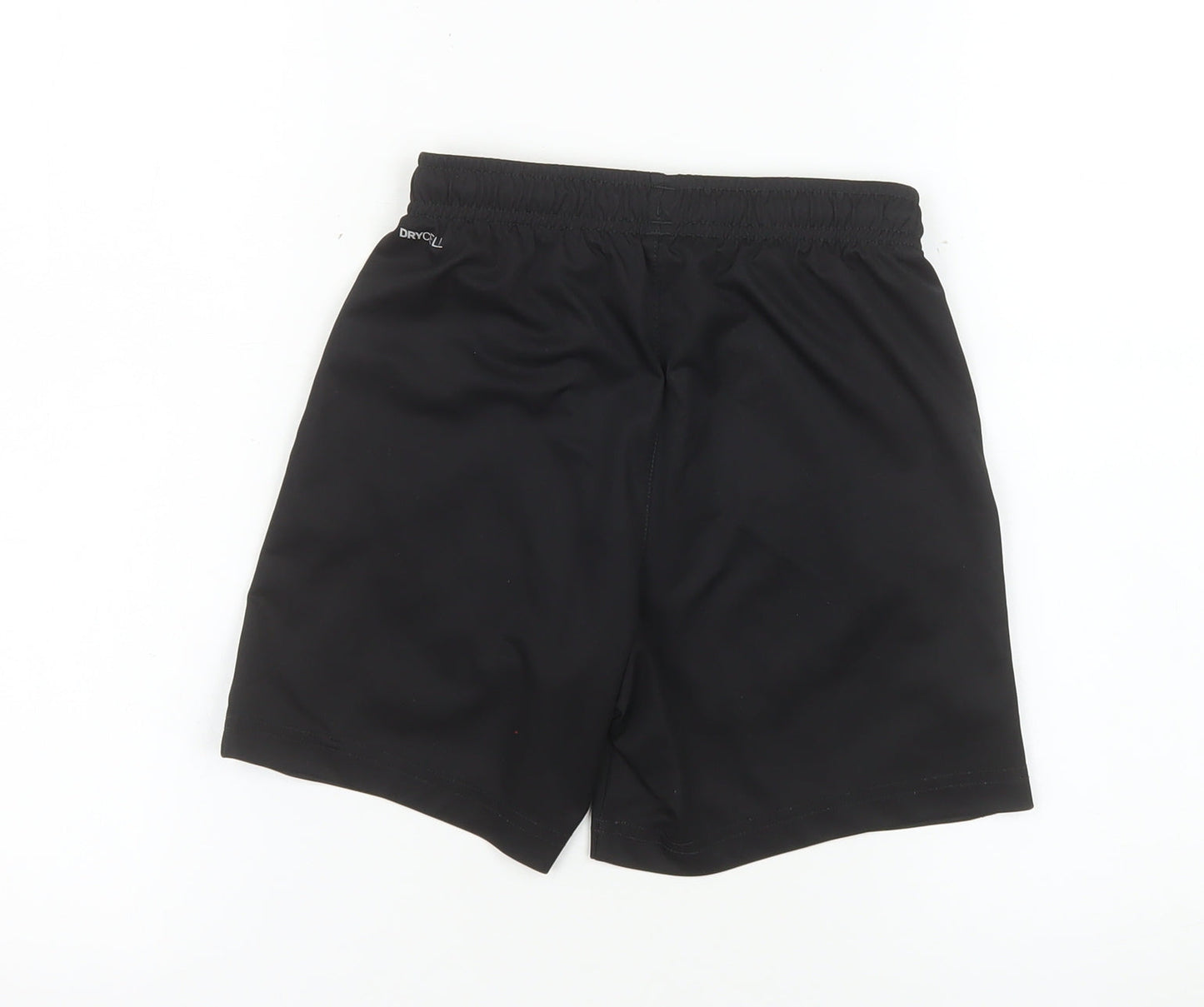 Puma Boys Black Orange Athletic Sports Shorts 9-10 Years